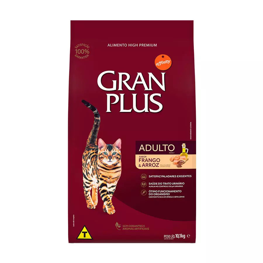 Ração Granplus para Gatos Adultos Sabor Frango e Arroz