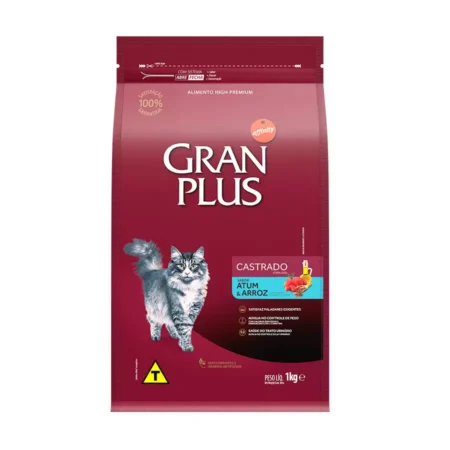 Ração GranPlus para Gatos Castrados Sabor Atum e Arroz