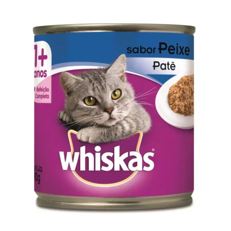 Ração Úmida Whiskas Lata para Gatos Adultos Sabor Peixe - 290g