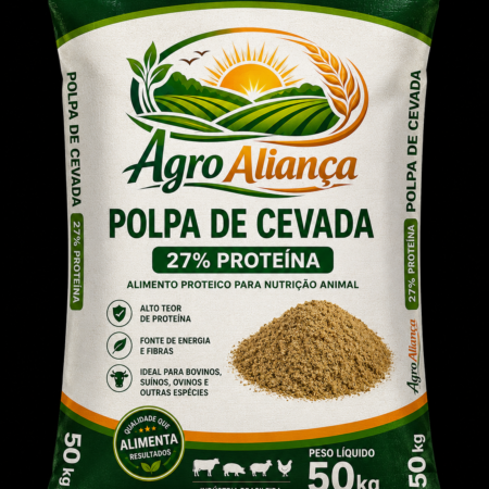 Polpa De Cevada 27% Proteína Ensacada 50 Kg