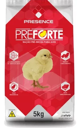 Ração Pintinhos Préforte Pré-inicial 23% 5kg