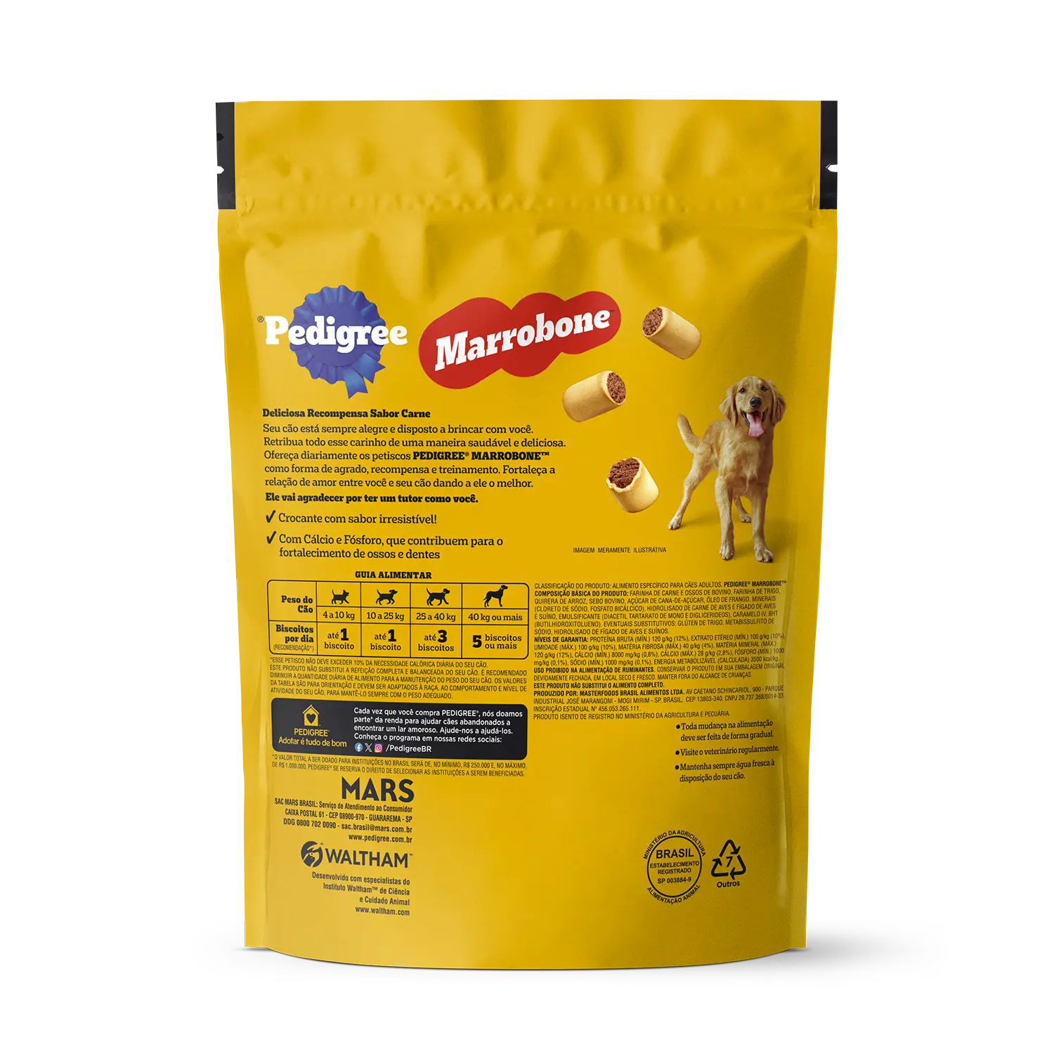Biscoito Pedigree Marrobone para Cães Adultos Carne - Imagem 3
