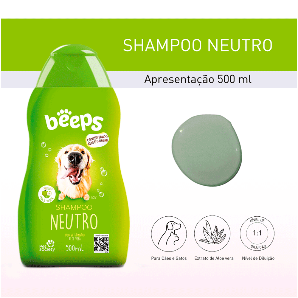 Shampoo Neutro Beeps Pet Society - Imagem 2