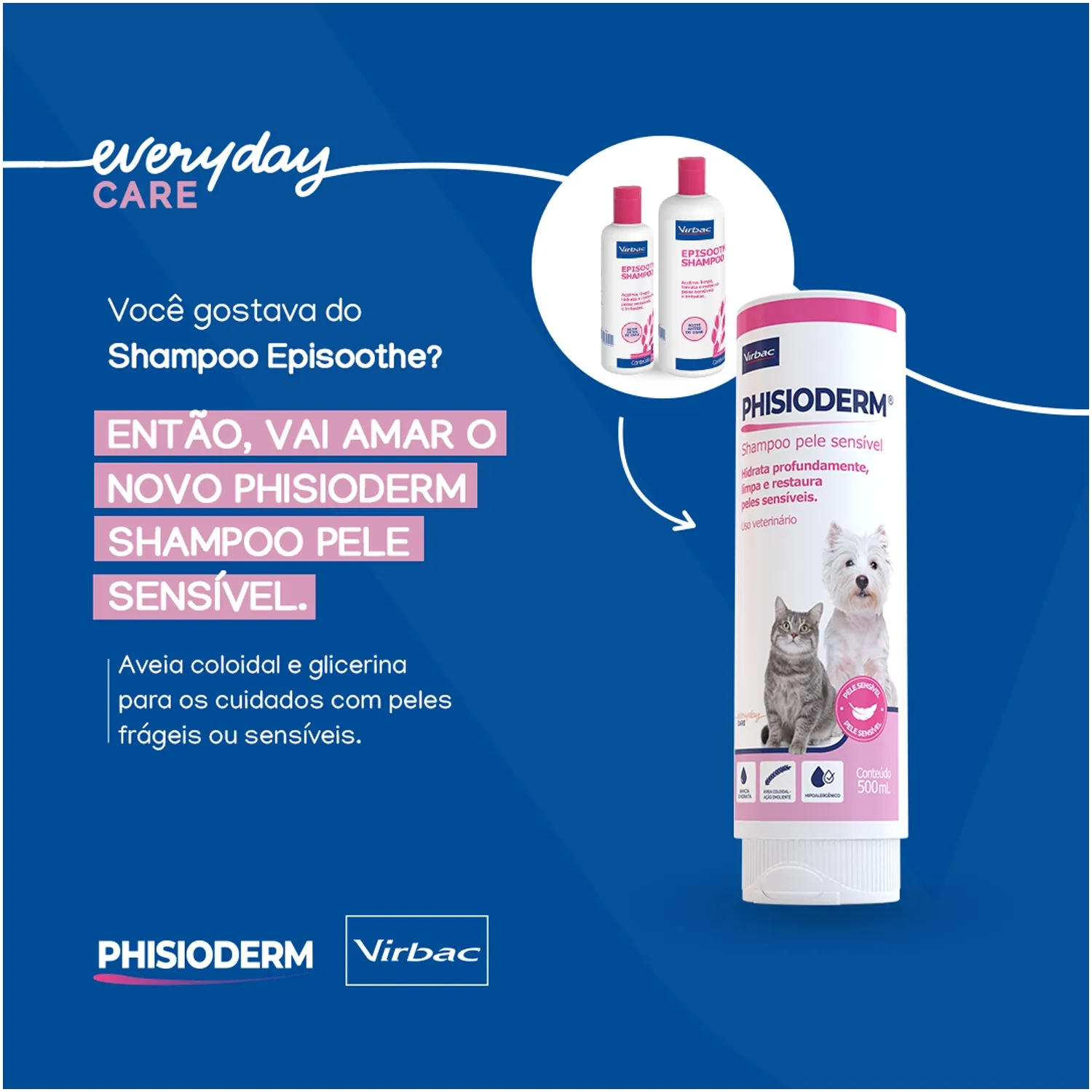 Shampoo Phisioderm Pele Sensível Virbac - Imagem 5