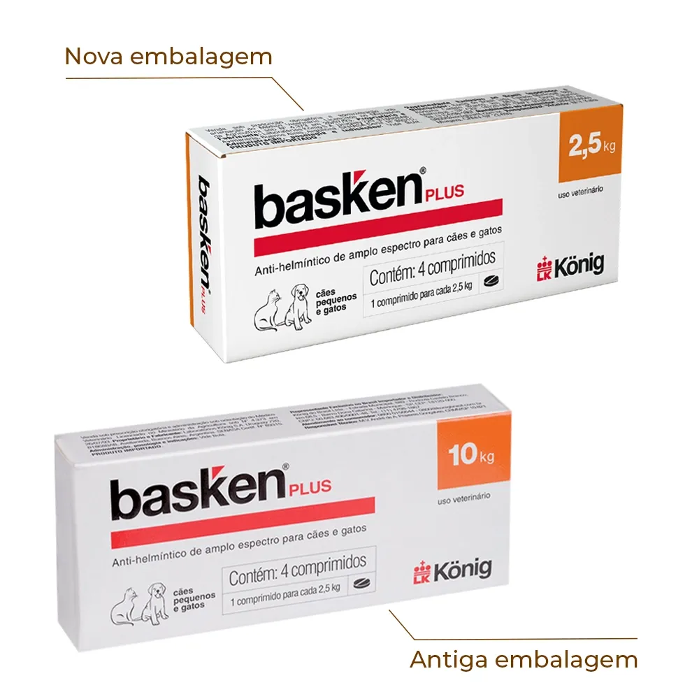 Vermífugo Basken Plus para Cães e Gatos - Imagem 2