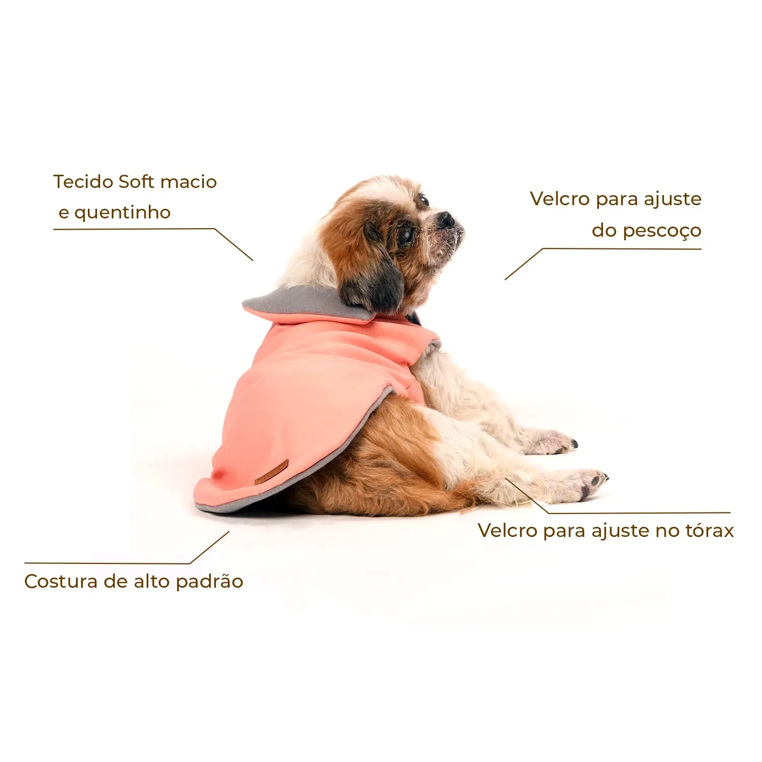 Capa Lisa Alfaiataria Rosê Fábrica Pet - Imagem 29
