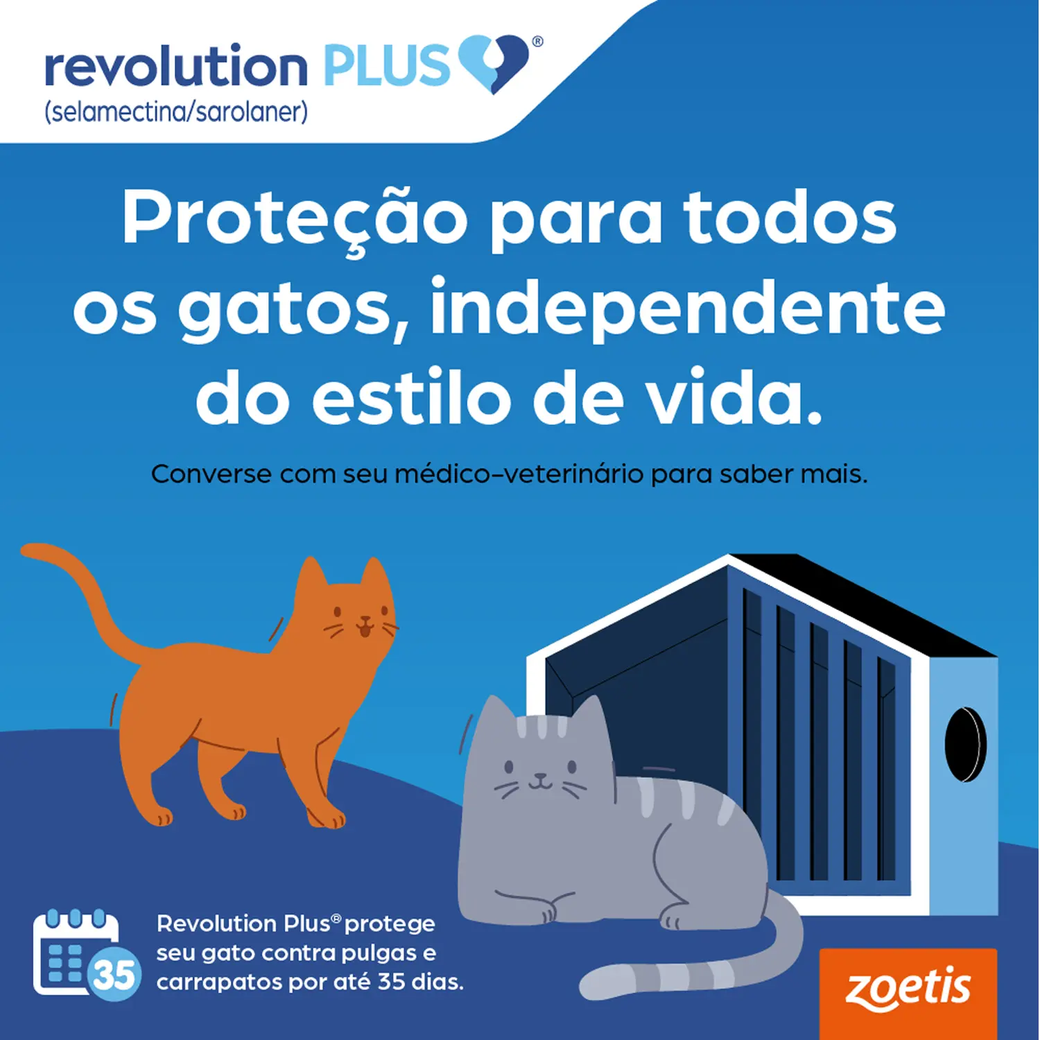 Antipulgas Revolution Plus para Gatos de 2,6 kg a 5 kg - Imagem 11