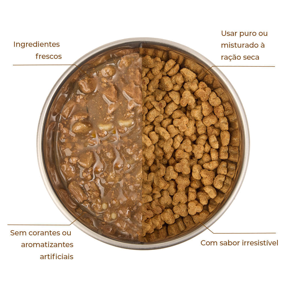 Ração Úmida Origem Natural Tasty Cães Adultos Frango, Arroz e Legumes - Imagem 3