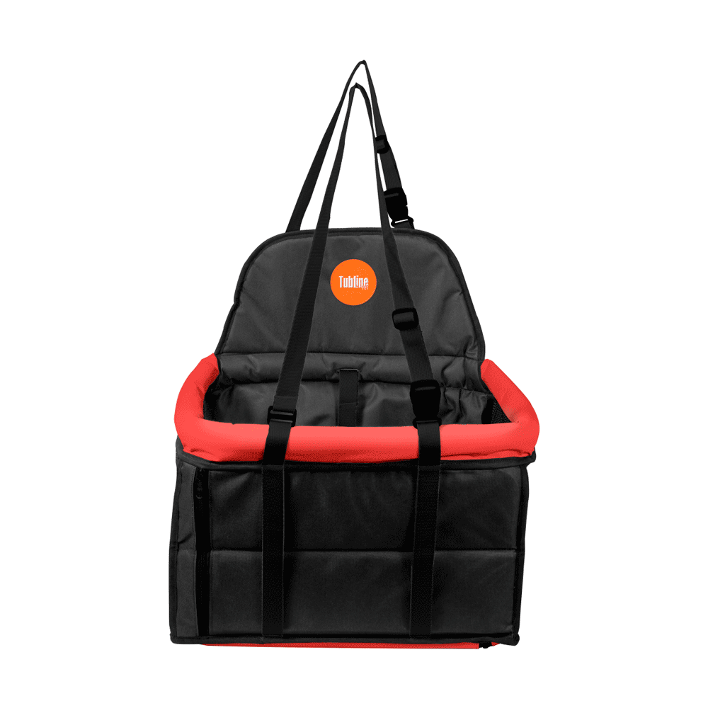 Assento Transpet para Cães e Gatos Tubline Vermelho e Preto