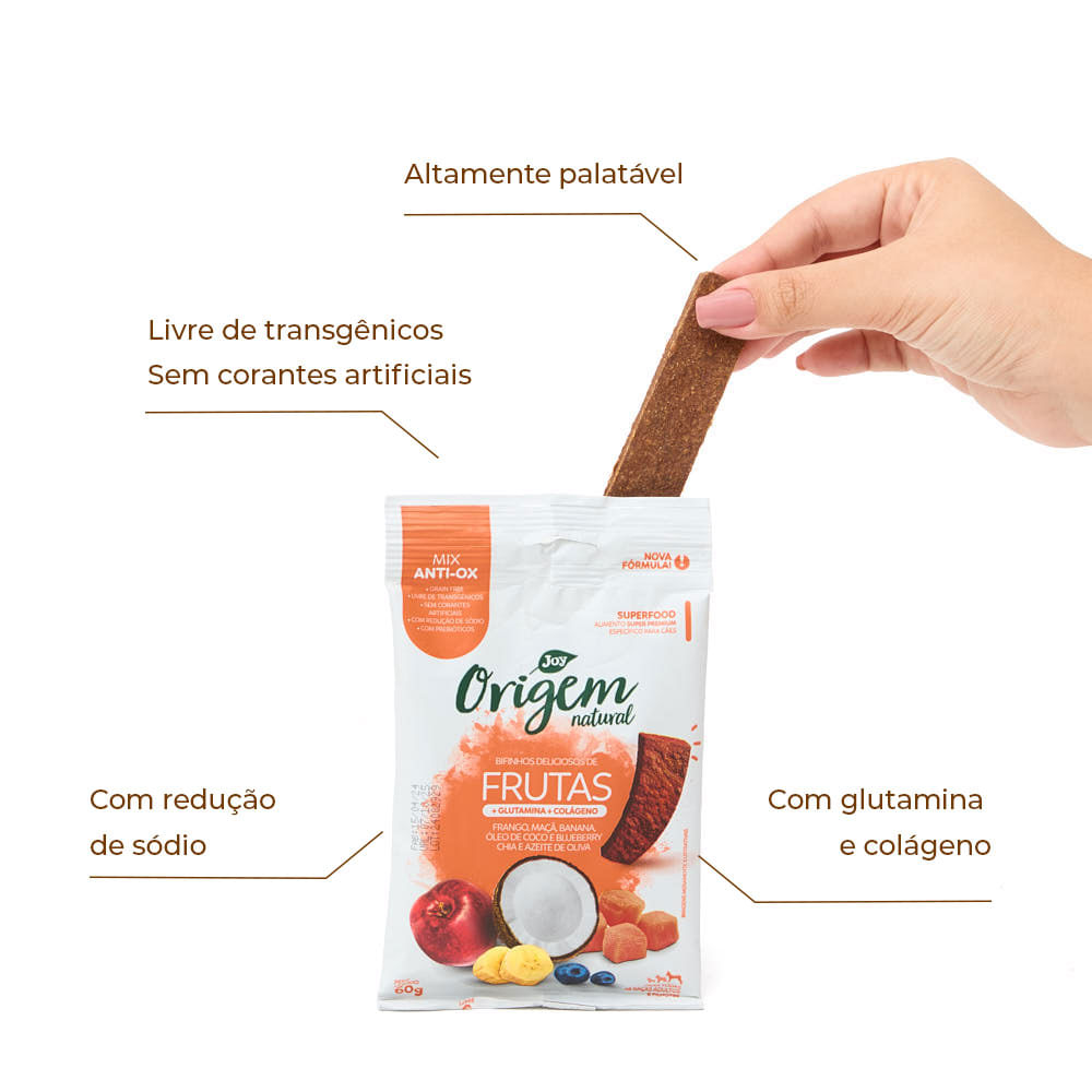 Bifinho Cães Origem Natural Mix de Frutas - Imagem 2