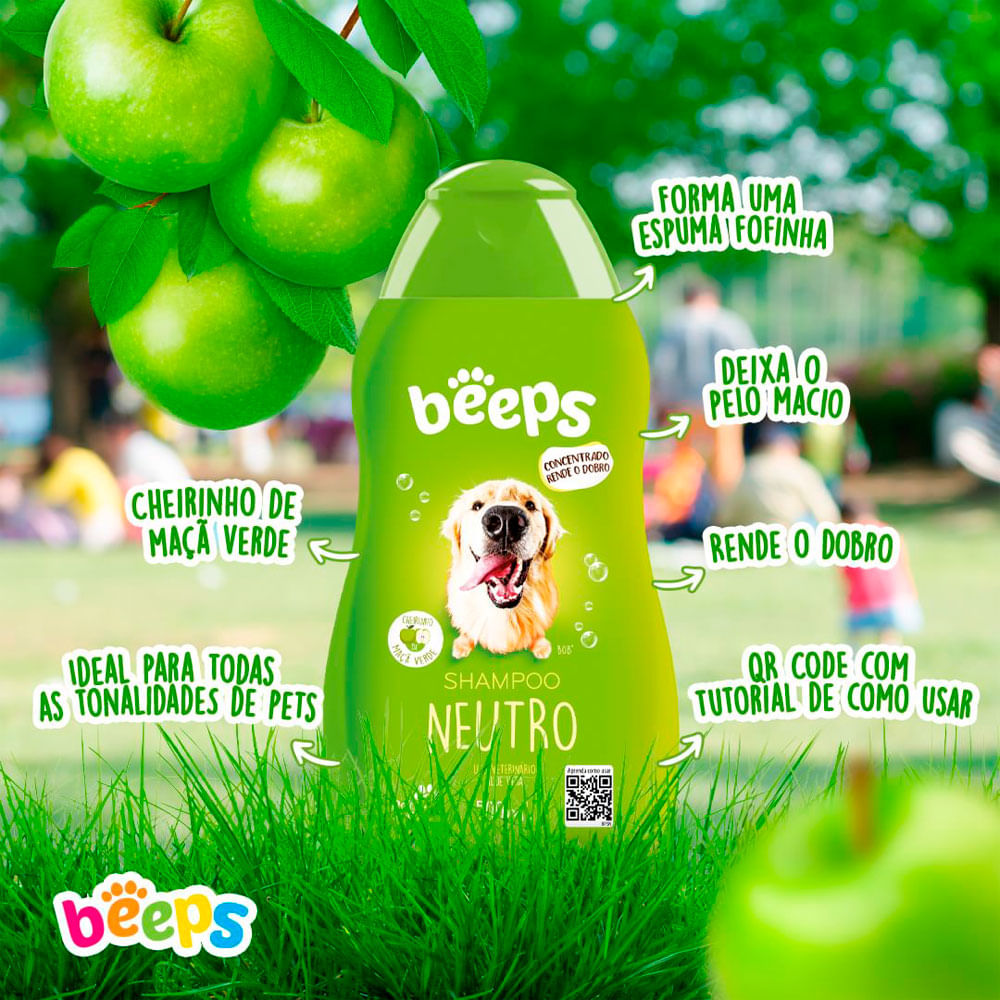 Shampoo Neutro Beeps Pet Society - Imagem 5