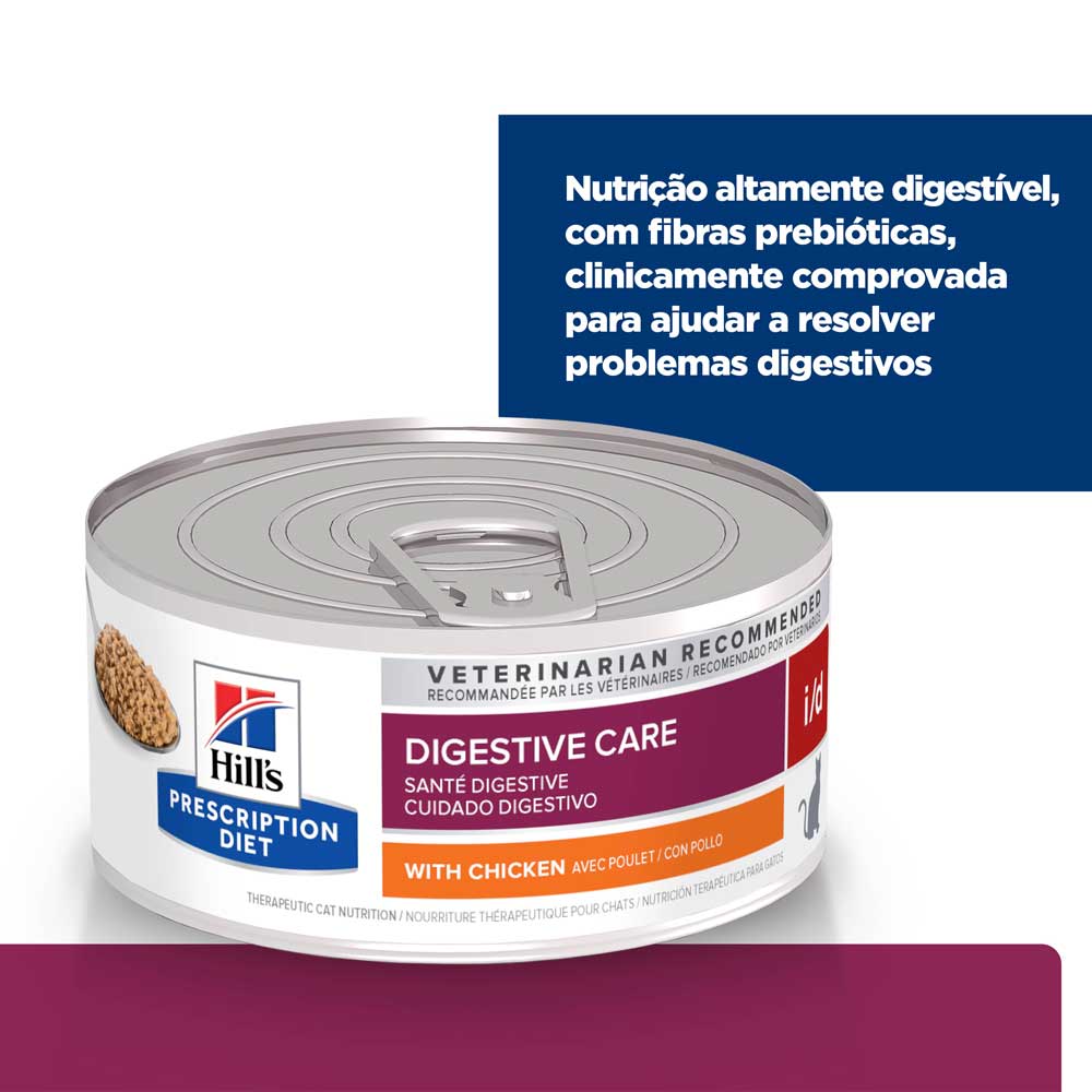Ração Úmida Hill's Prescription Diet I/D Gatos Adultos Cuidado Digestivo - Imagem 5