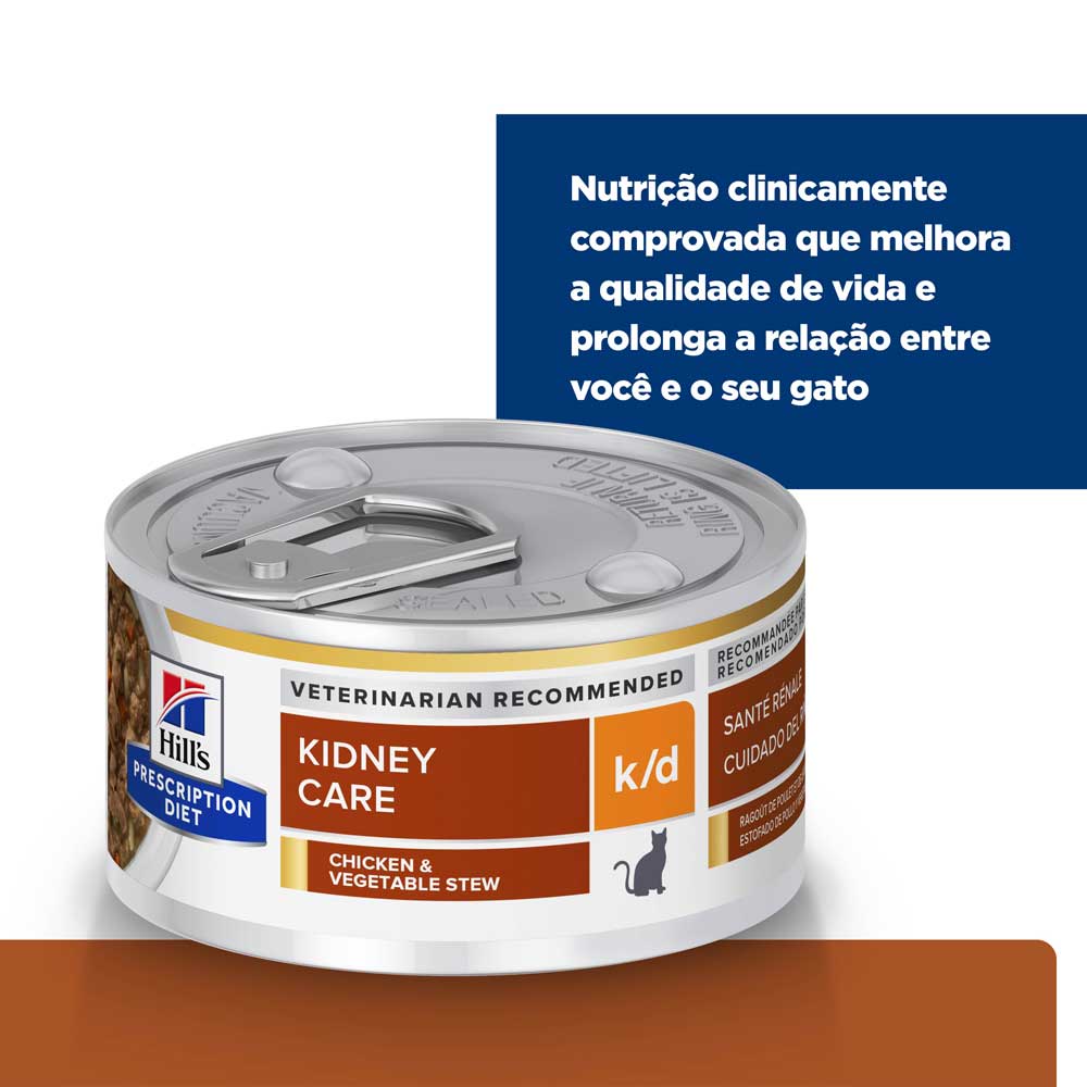 Ração Úmida Hill's Prescription Diet K/D Gatos Adultos Cuidado Renal - Imagem 5