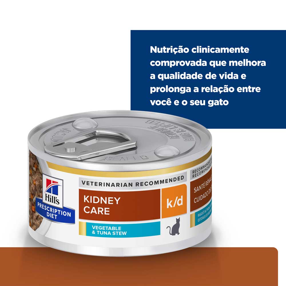 Ração Úmida Hill's Prescription Diet K/D Gatos Adultos Cuidado Renal - Imagem 3