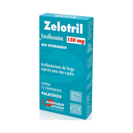 Zelotril 150mg Antibacteriano para Cães e Gatos