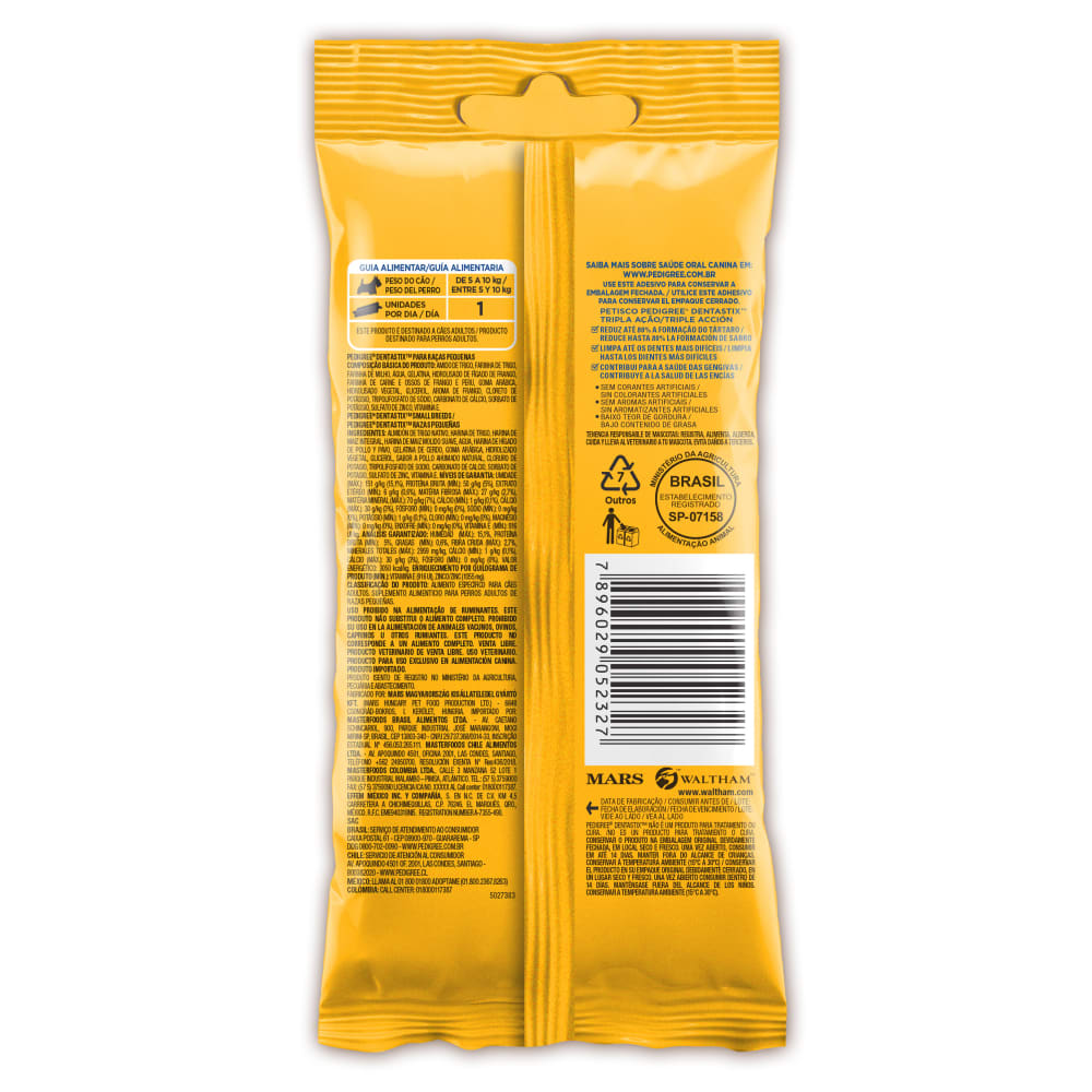 Petisco Pedigree Dentastix Cuidado Oral Cães Adultos Raças Pequenas - Imagem 3