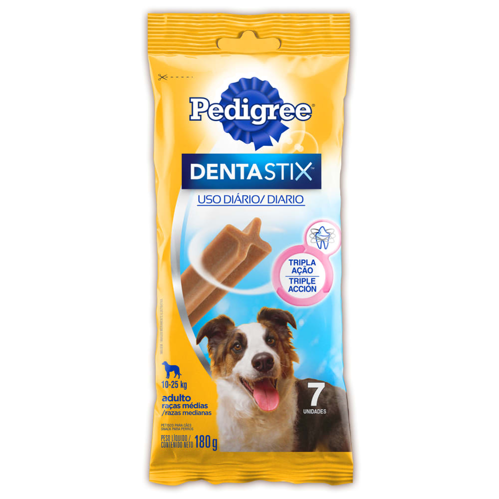 Petisco Pedigree Dentastix Cuidado Oral Cães Adultos Raças Médias - Imagem 13
