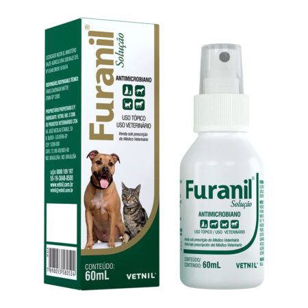 Furanil Solução Spray Vetnil para Cães e Gatos