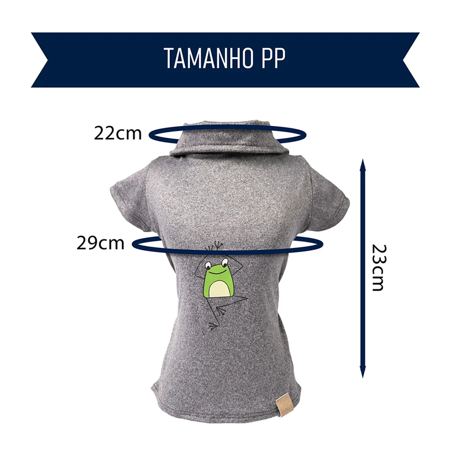 Polo Malha Sapo Cinza Fábrica Pet - Imagem 8