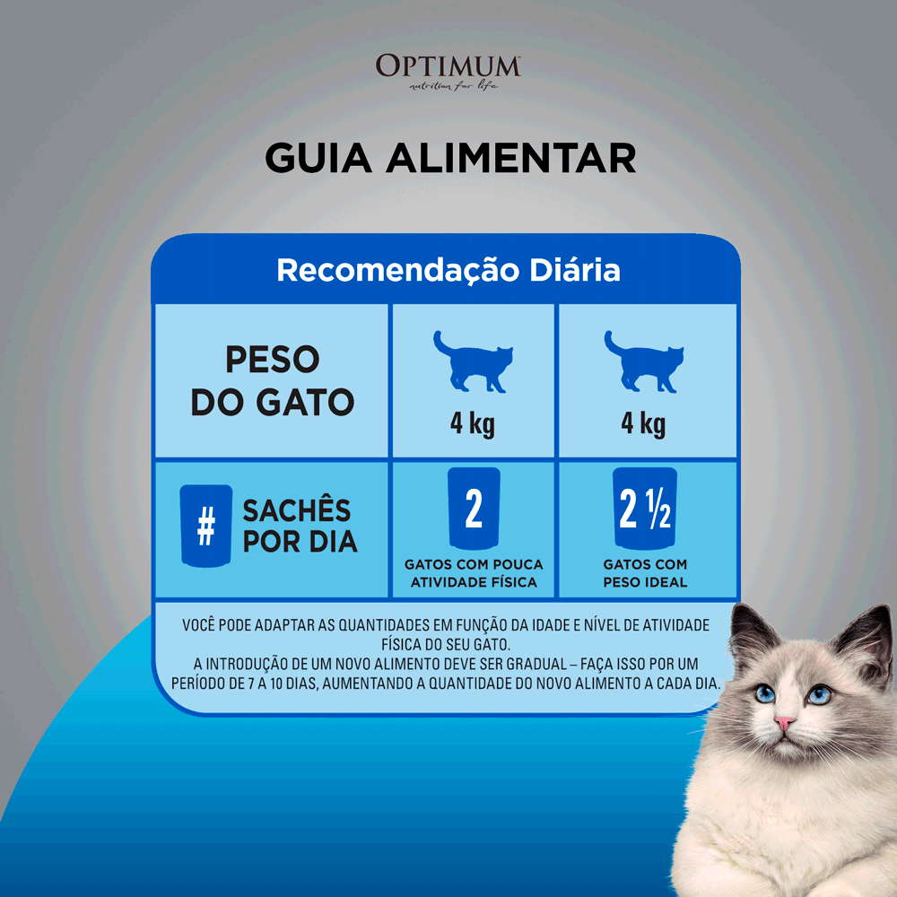 Ração Úmida Optimum Sachê Gatos Adultos Castrados Frango - Imagem 9