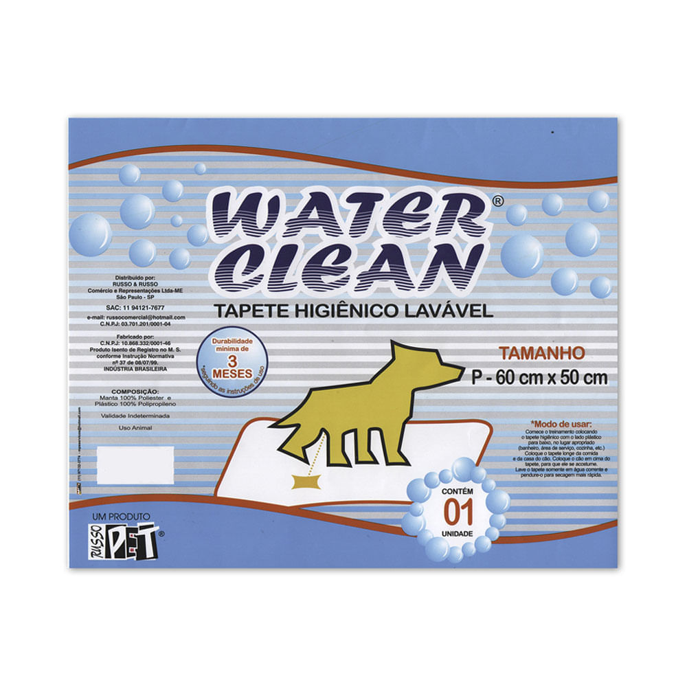 Tapete Higiênico Lavável Water Clean Russo e Russo - Imagem 7
