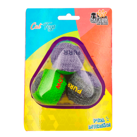 Brinquedo para Gatos Bolinhas Savana Pet