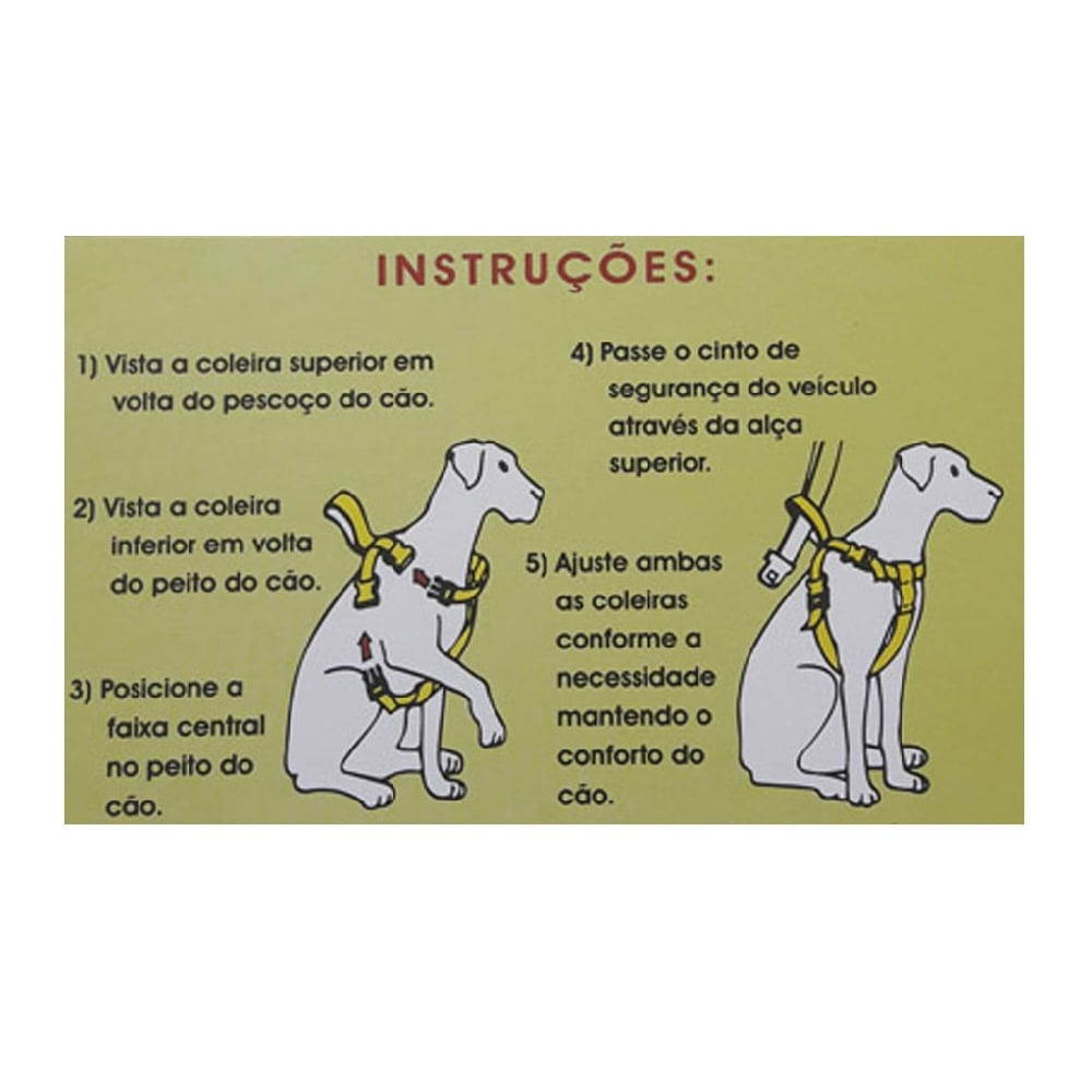 Cinto de Segurança Santa Fé Pet Preto - Imagem 4
