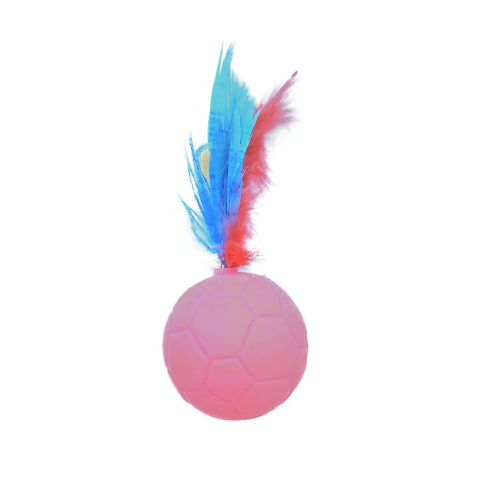 Bolinha Com Pena Animania Rosa