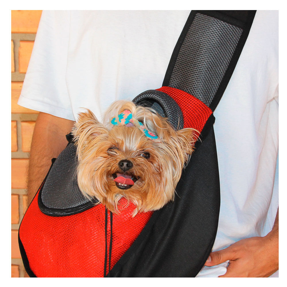 Bolsa Sling CãoGuru Tubline Vermelha - Imagem 3