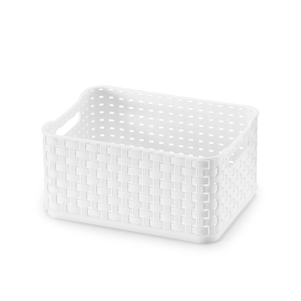 Caixa Organizadora Rattan Branca Arthi - Imagem 3