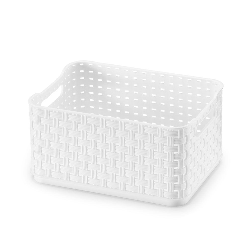 Caixa Organizadora Rattan Branca Arthi - Imagem 4