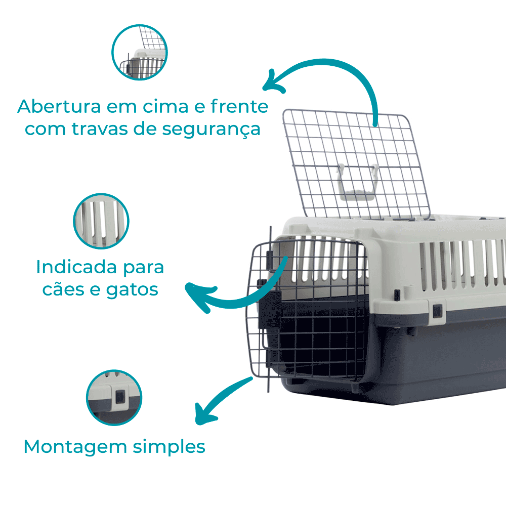 Caixa de Transporte para Cães e Gatos Open Top Gomoov - Imagem 2