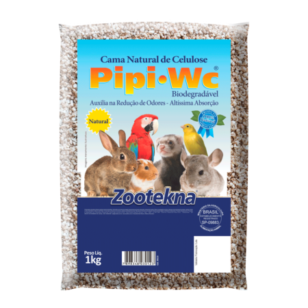 Cama Natural de Celulose Pipi WC Zootekna