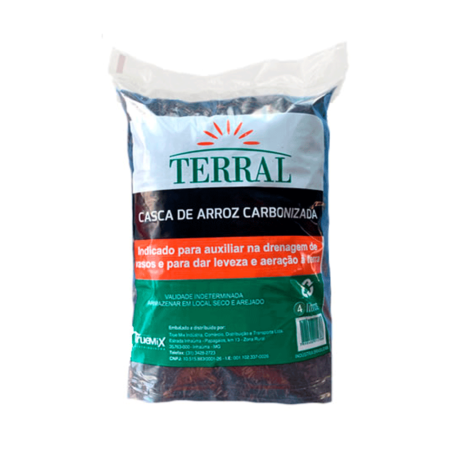 Casca de Arroz Carbonizada Terral