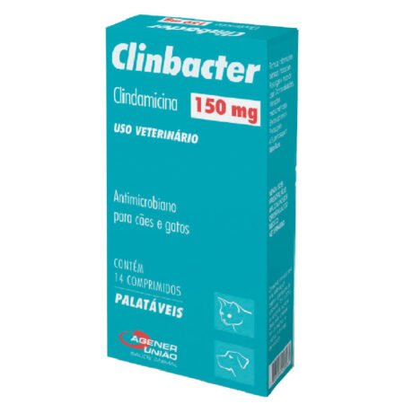 Clinbacter 150mg Antimicrobiano para Cães e Gatos