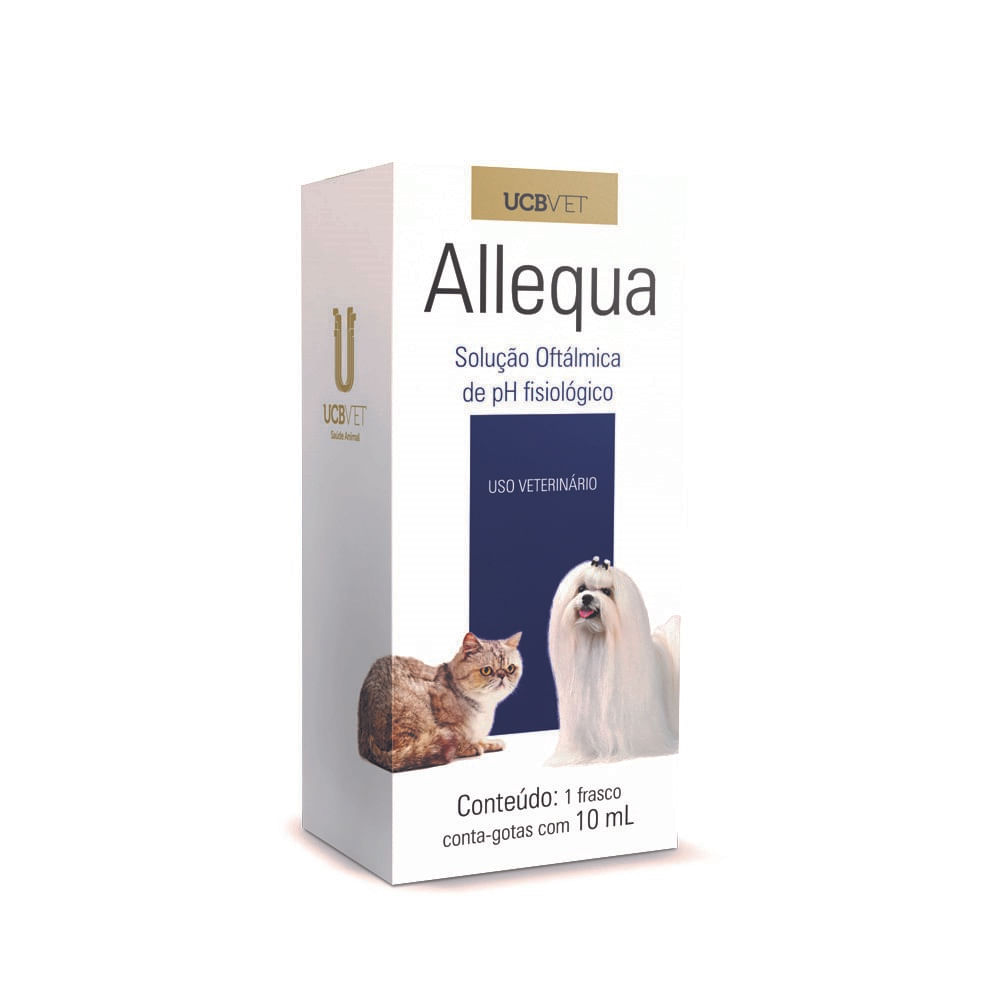 Colírio para Cachorros e Gatos Allequa UCB Vet