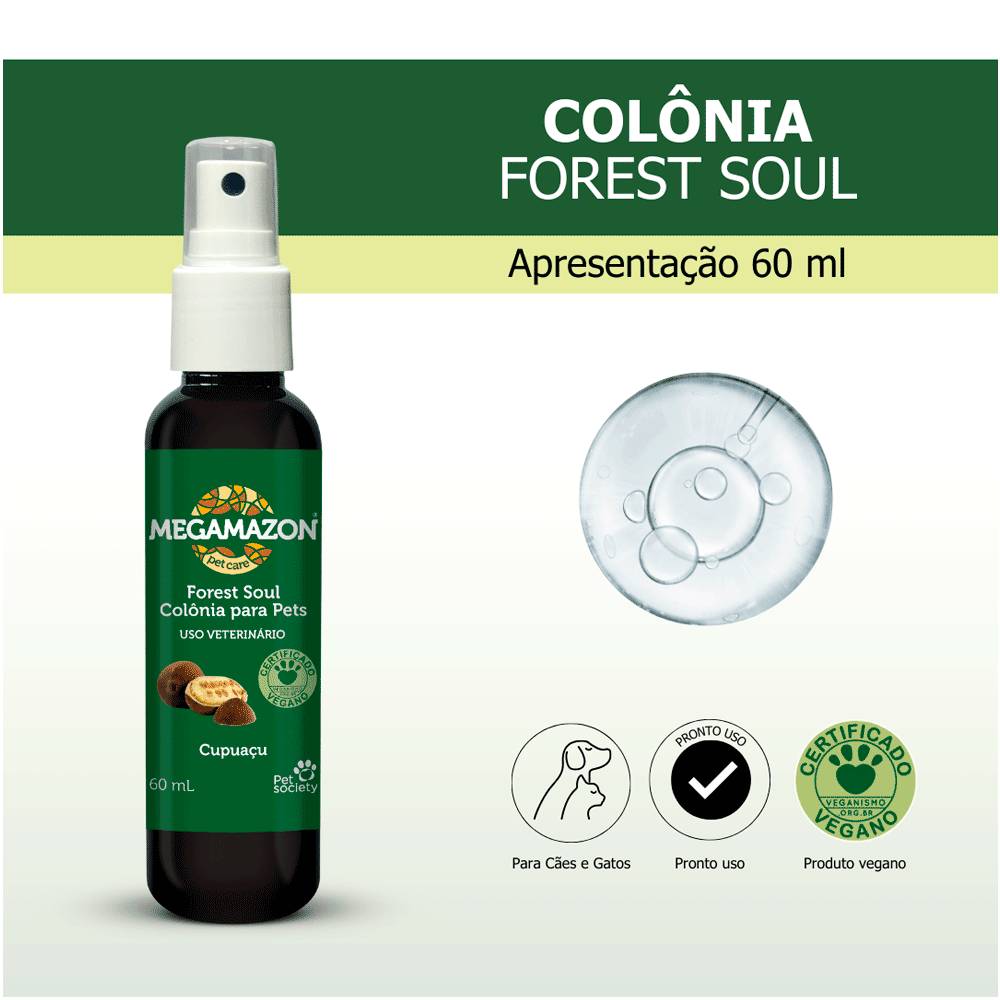 Colônia Body Splash Forest Soul Megamazon Cupuaçu Pet Society - Imagem 2