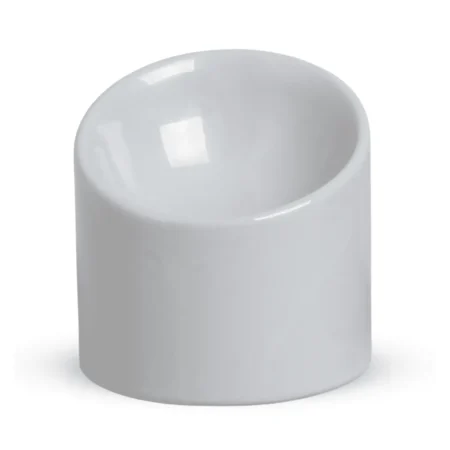 Comedouro Porcelana Alto Postura Correta Branco