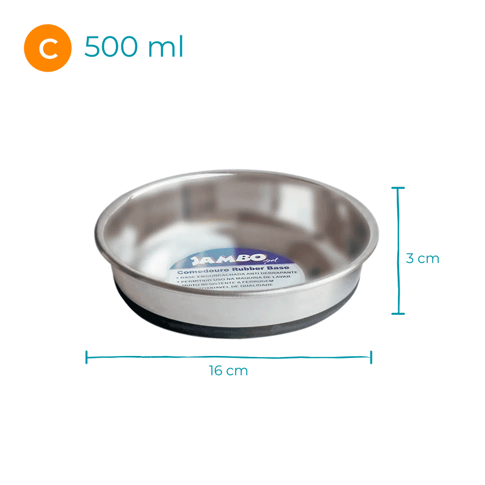 Comedouro para Gatos Inox Jambo - Imagem 11
