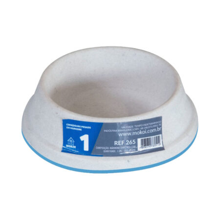 Comedouro Pesado Cães Mokoi Branco