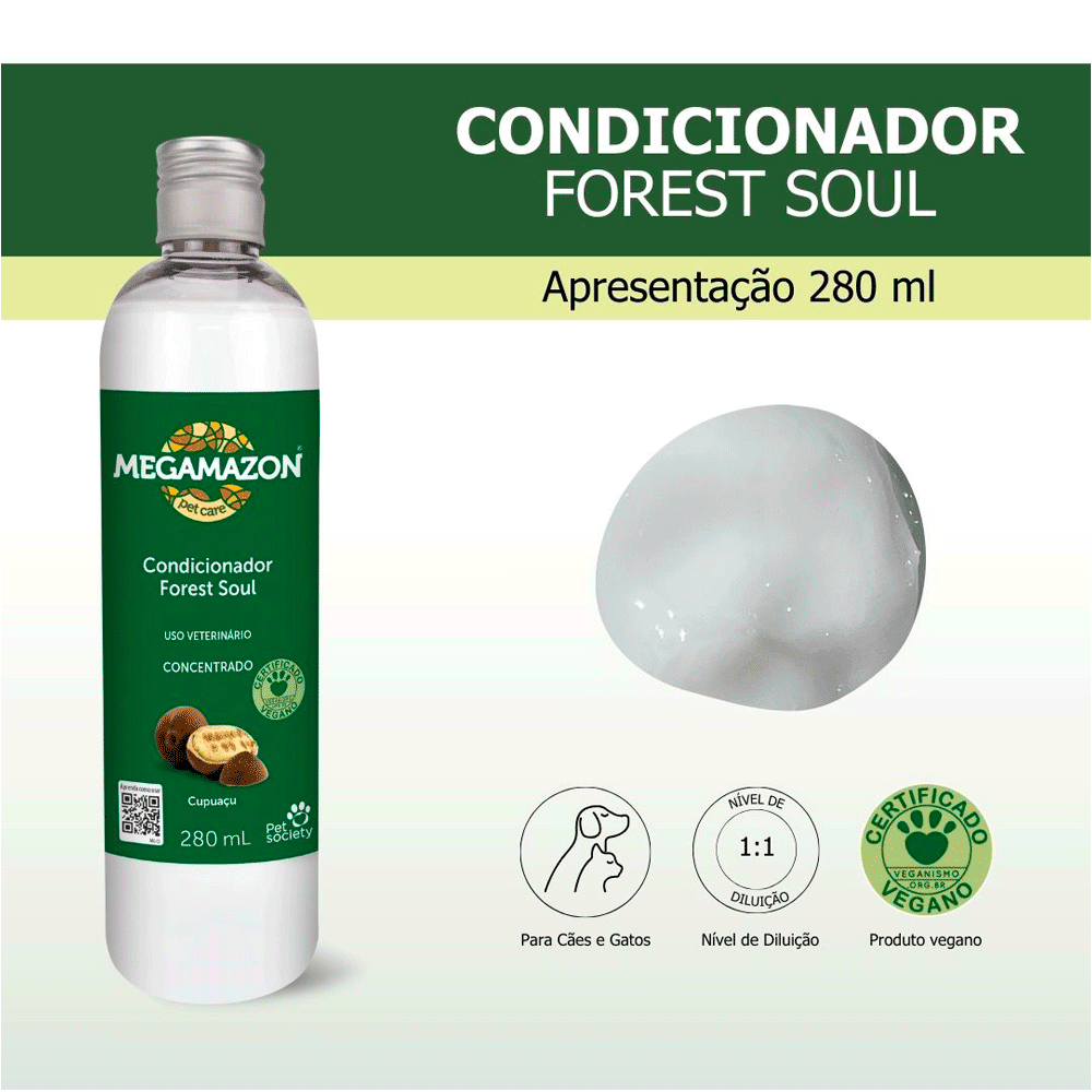 Condicionador Forest Soul Cupuaçu Megamazon Pet Society - Imagem 2