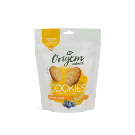 Petisco Cookies Origem Natural Cães Banana com Mirtilo