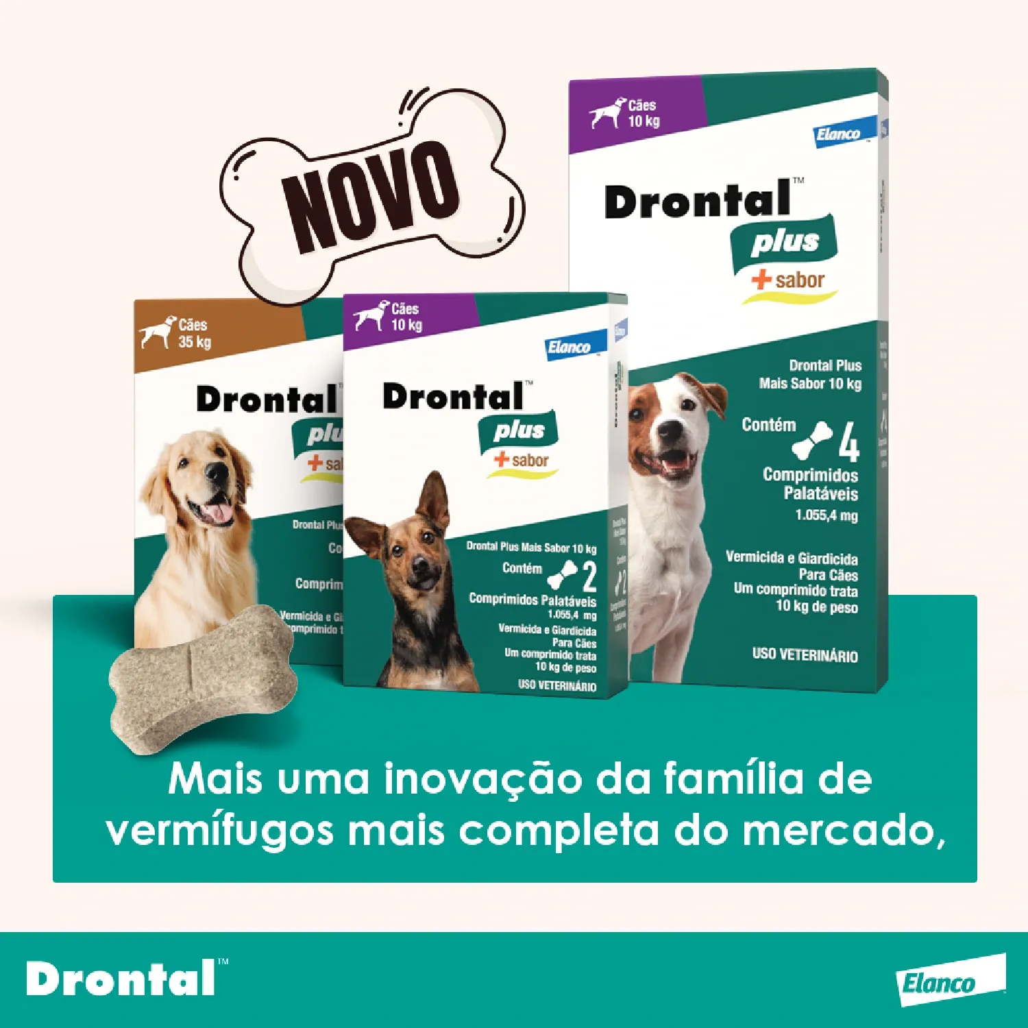 Vermífugo Drontal Plus + Sabor para Cães 10kg - Imagem 11