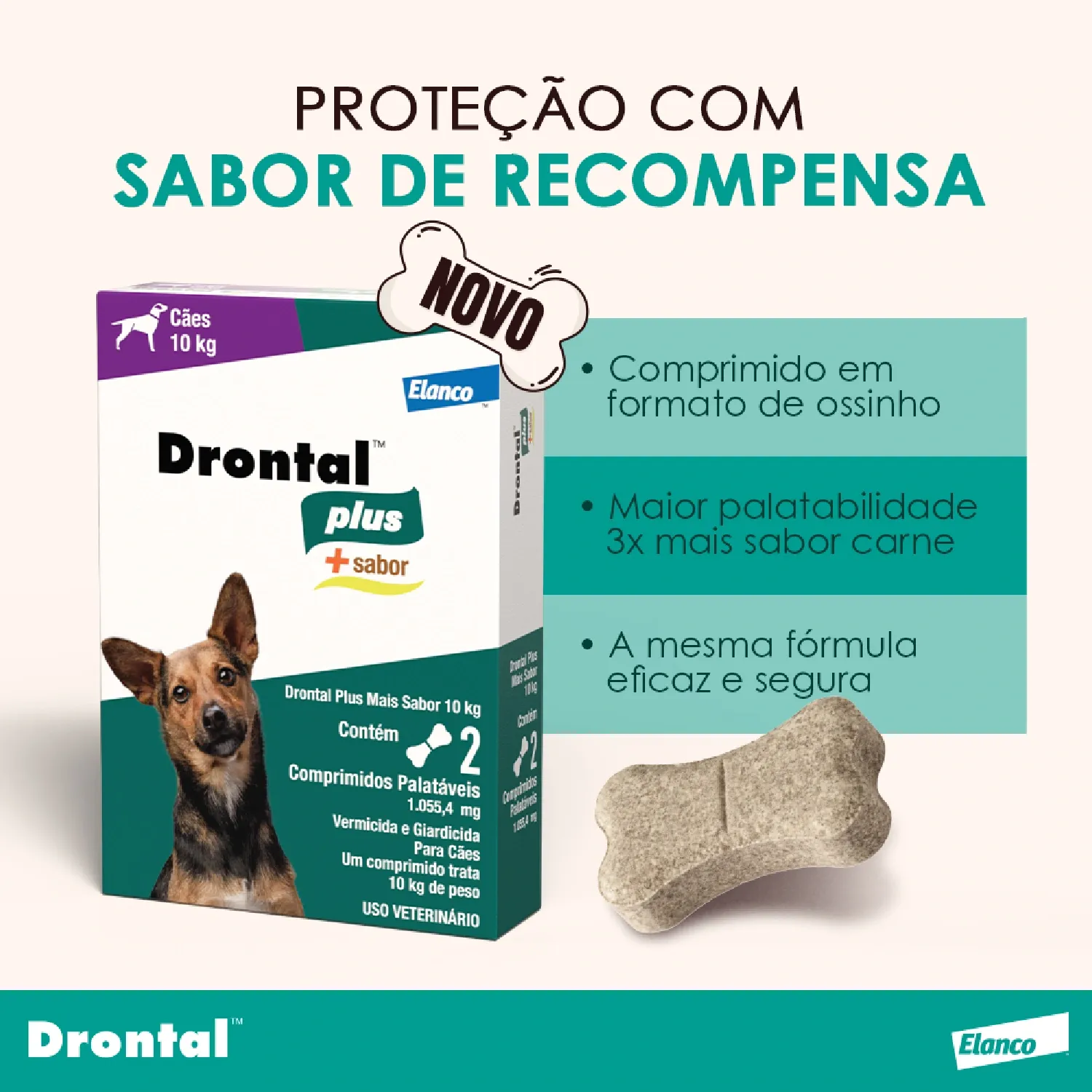 Vermífugo Drontal Plus + Sabor para Cães 10kg - Imagem 7