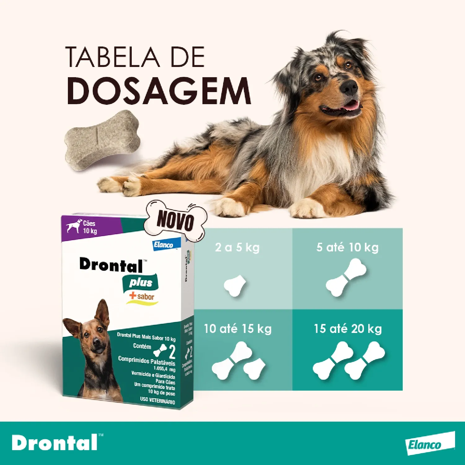 Vermífugo Drontal Plus + Sabor para Cães 10kg - Imagem 9