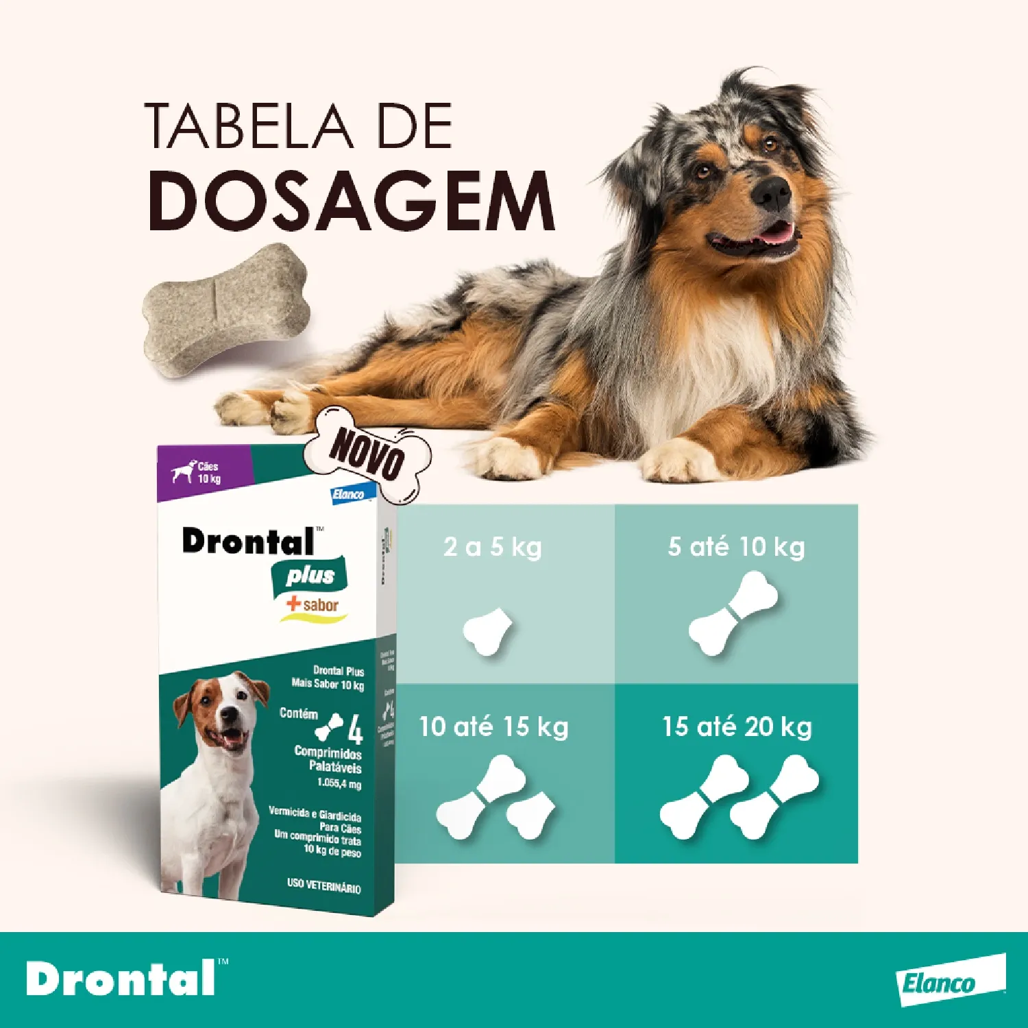 Vermífugo Drontal Plus + Sabor para Cães 10kg - Imagem 20