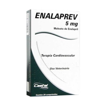 Enalaprev 5 mg Vasodilatador para Cães Castel Pharma