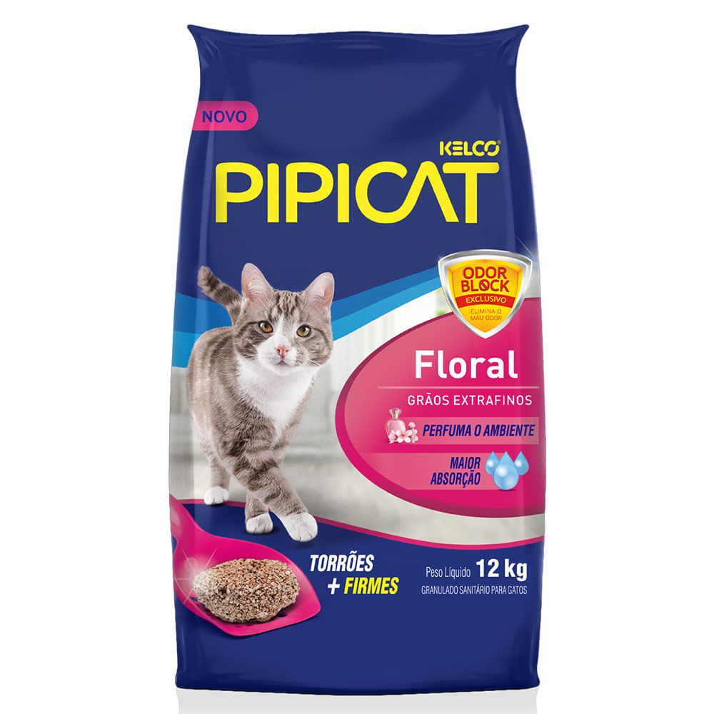 Areia Pipicat Perfumada Floral para Gatos - Imagem 9