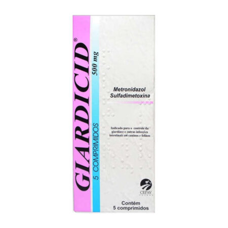 Giardicid 500mg para Cães e Gatos