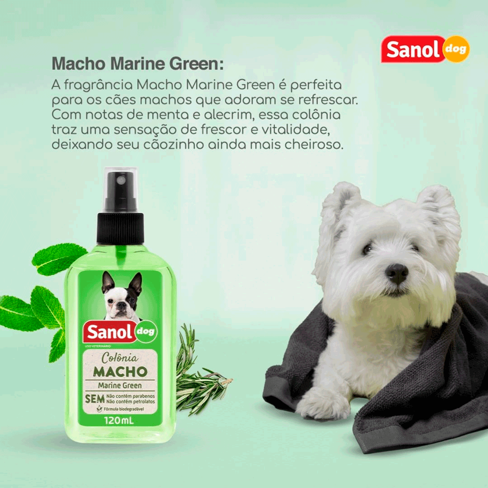 Colônia Macho Marine Green Sanol Dog - Imagem 4